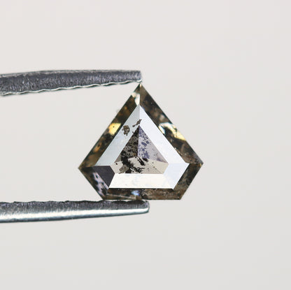 0.70 CT Natural Grey Galaxy Geometric Diamond Shape Salt And Pepper Diamond For Her - JayKrishna Diamond