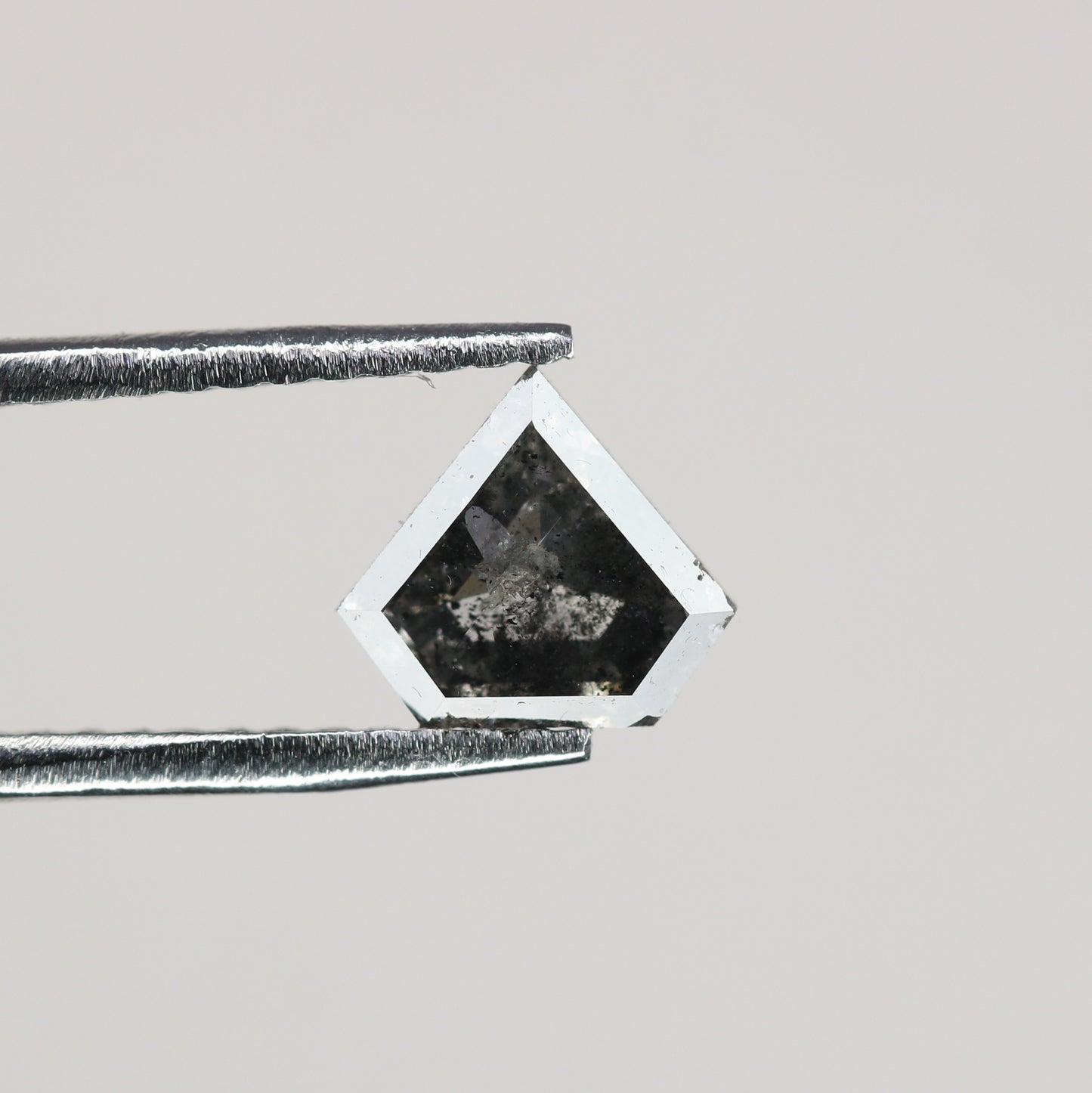 0.75 CT Natural Grey Galaxy Geometric Diamond Shape Salt And Pepper Diamond For Her - JayKrishna Diamond