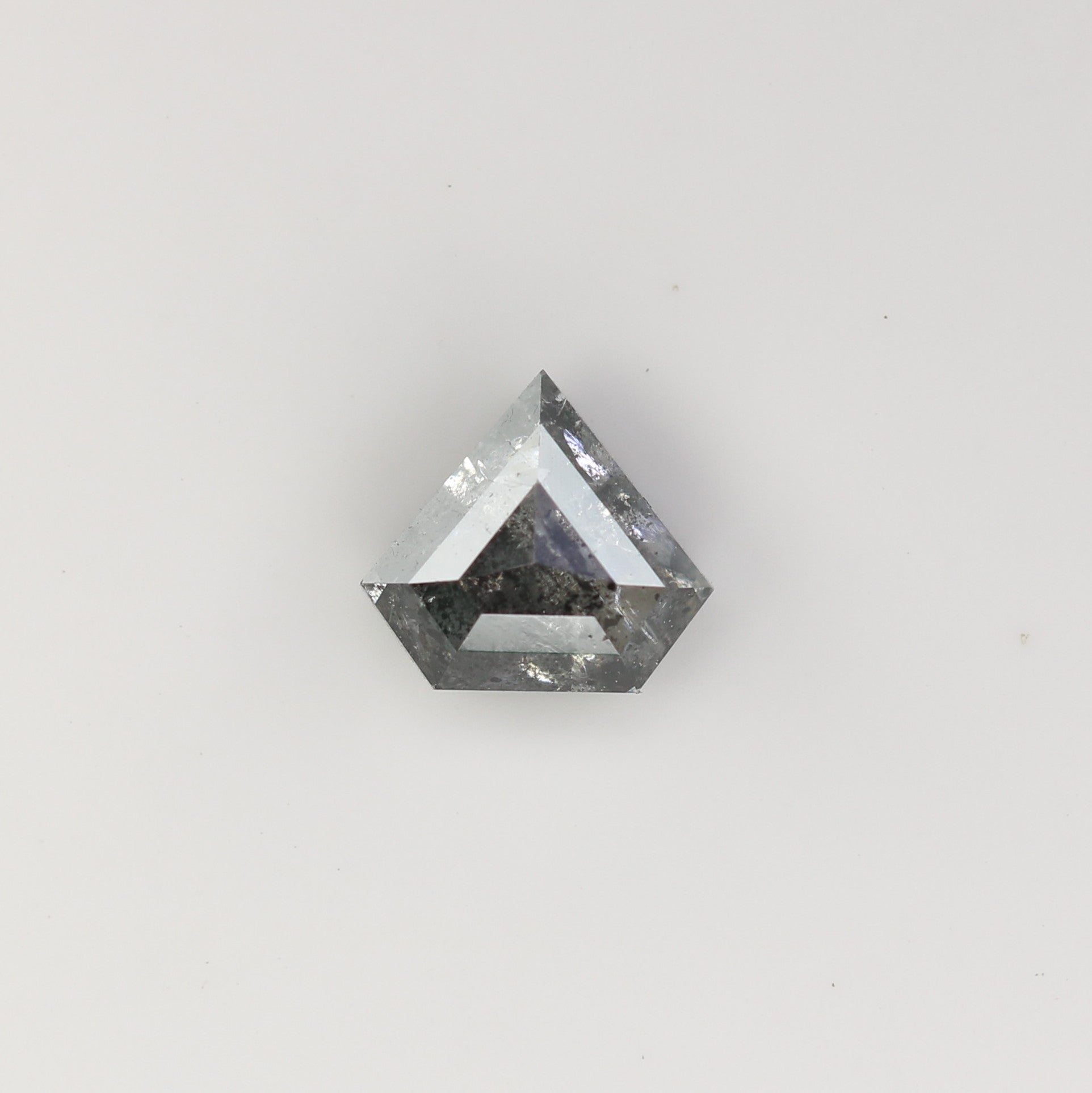 0.75 CT Natural Grey Galaxy Geometric Diamond Shape Salt And Pepper Diamond For Her - JayKrishna Diamond