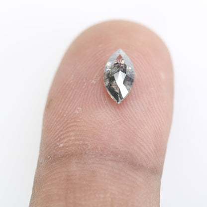 0.77 CT Natural Grey Galaxy Marquise Shape Salt And Pepper Diamond For Her - JayKrishna Diamond
