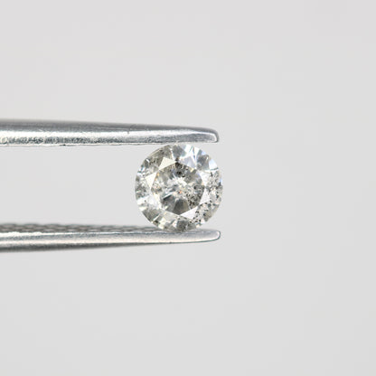 0.32 Carat Natural Salt and Pepper Round Brilliant Cut Diamond – Unique and Sparkling Salt and Pepper Diamond - JayKrishna Diamond