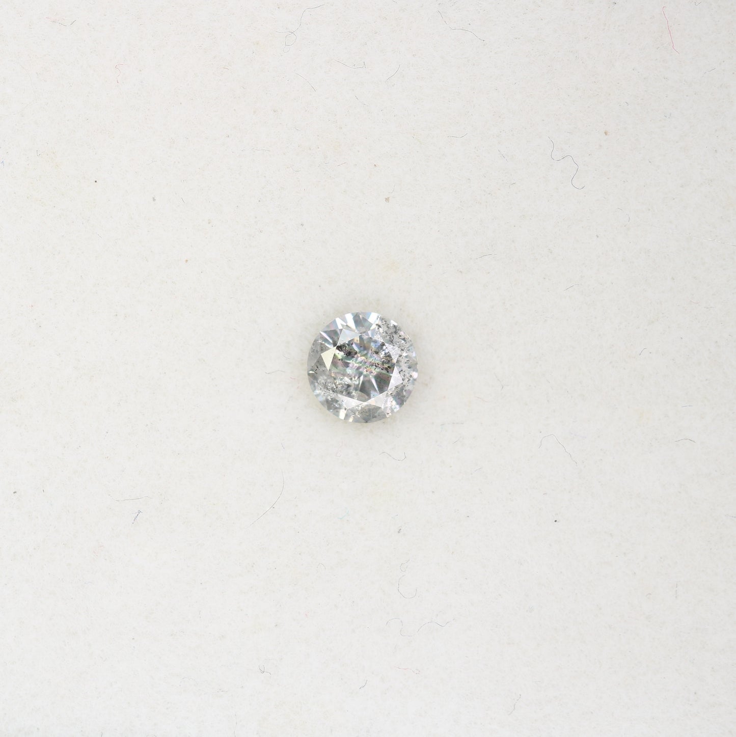 0.32 Carat Natural Salt and Pepper Round Brilliant Cut Diamond – Unique and Sparkling Salt and Pepper Diamond - JayKrishna Diamond