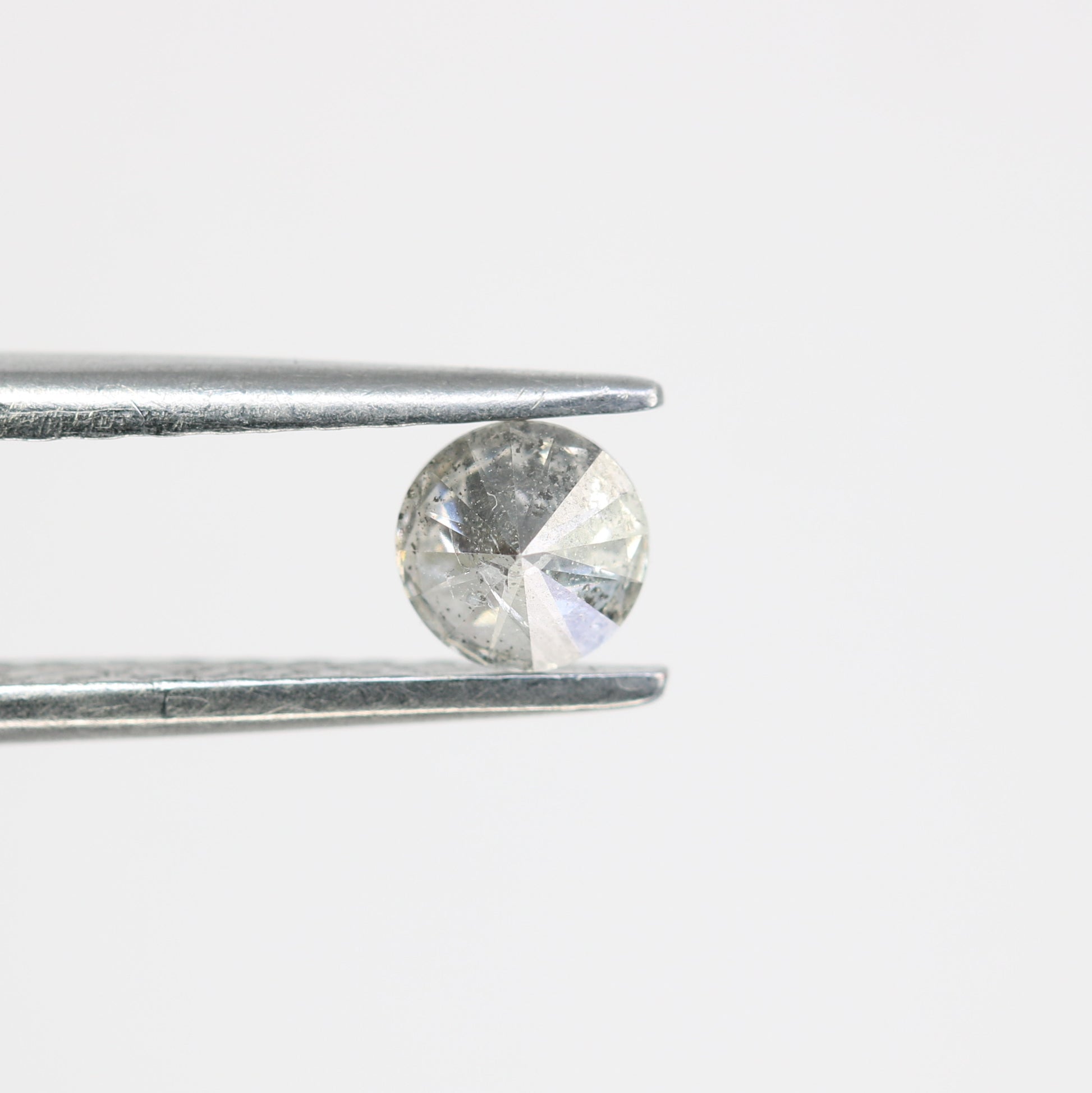 0.32 Carat Natural Salt and Pepper Round Brilliant Cut Diamond – Unique and Sparkling Salt and Pepper Diamond - JayKrishna Diamond