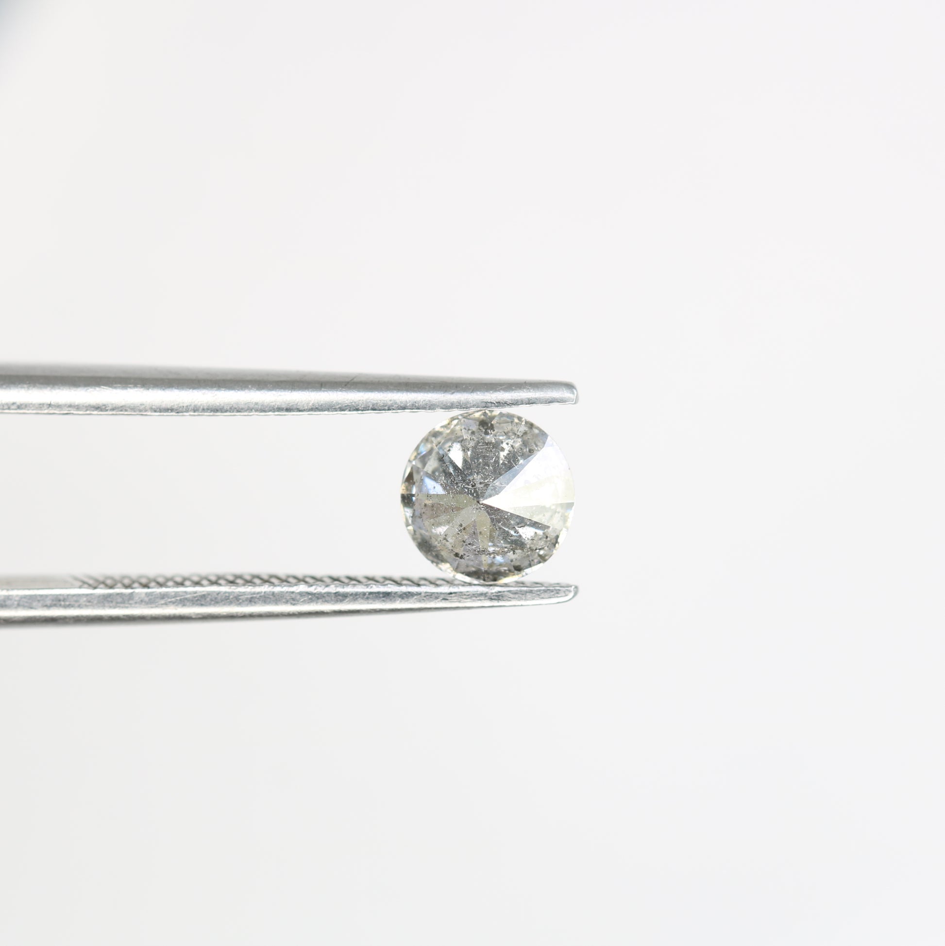 0.51 CT Round Brilliant Cut Salt And Pepper Diamond For Engagement Ring | Gift For Girl Friend | Gift For Wife - JayKrishna Diamond