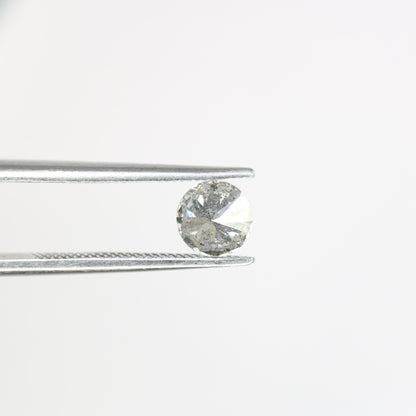 0.51 CT Round Brilliant Cut Salt And Pepper Diamond For Engagement Ring | Gift For Girl Friend | Gift For Wife - JayKrishna Diamond