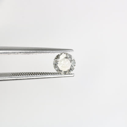 0.51 CT Round Brilliant Cut Salt And Pepper Diamond For Engagement Ring | Gift For Girl Friend | Gift For Wife - JayKrishna Diamond