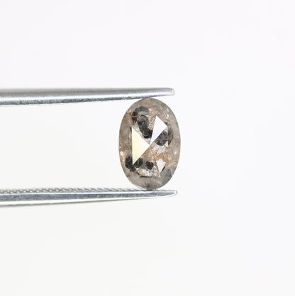 1.30 CT Salt And Pepper 7.30 MM Oval Cut Loose Diamond