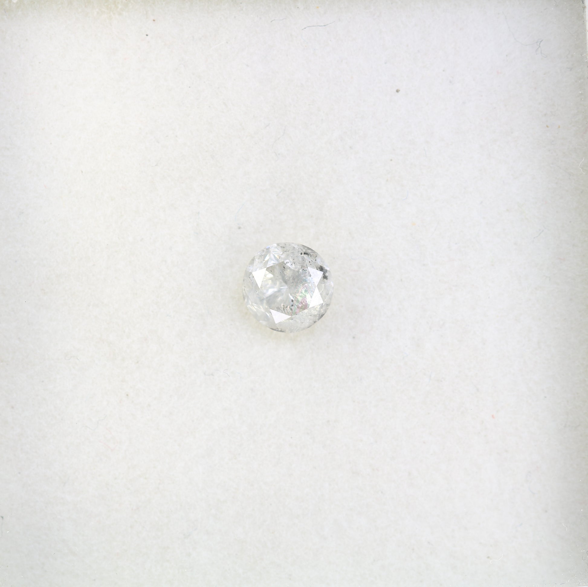 0.98 CT Salt And Pepper Loose Round Brilliant Cut Diamond Ring - JayKrishna Diamond