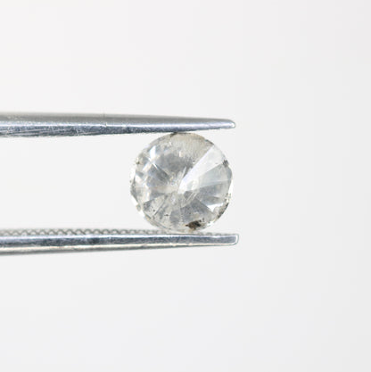 0.98 CT Salt And Pepper Loose Round Brilliant Cut Diamond Ring - JayKrishna Diamond