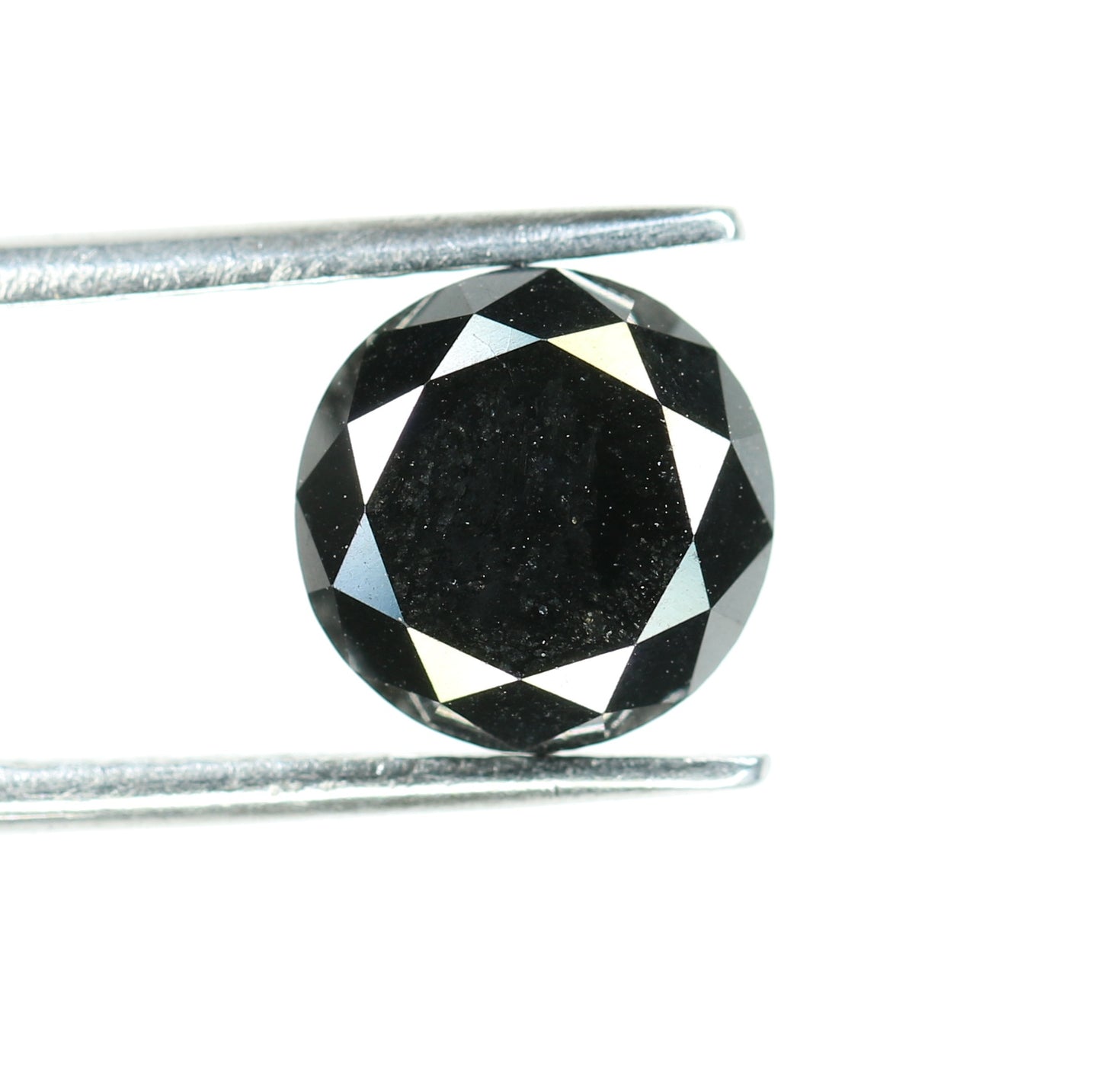 2.58 CT Brilliant Cut Black Round Diamond For Engagement Ring - JayKrishna Diamond