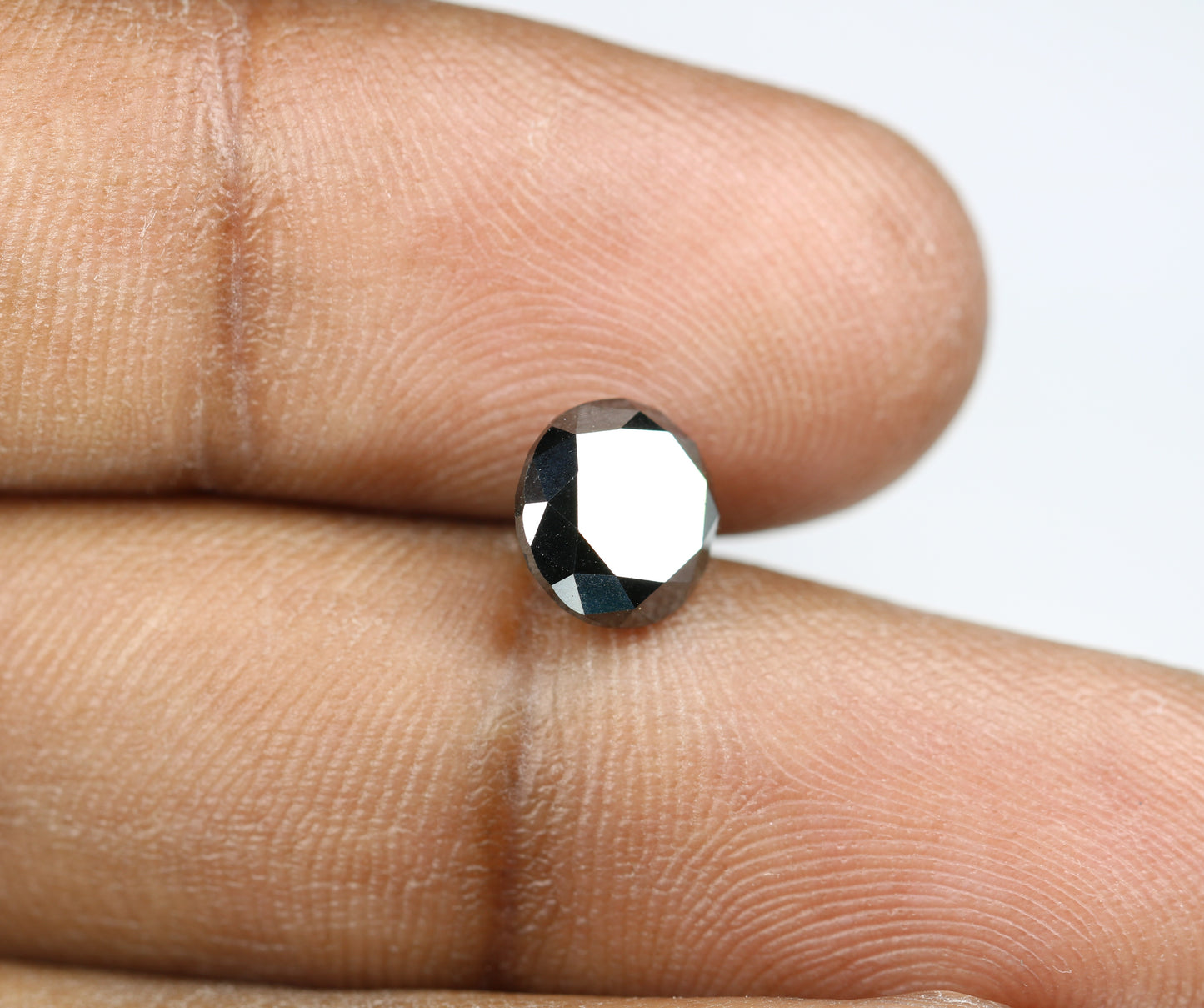2.58 CT Brilliant Cut Black Round Diamond For Engagement Ring - JayKrishna Diamond