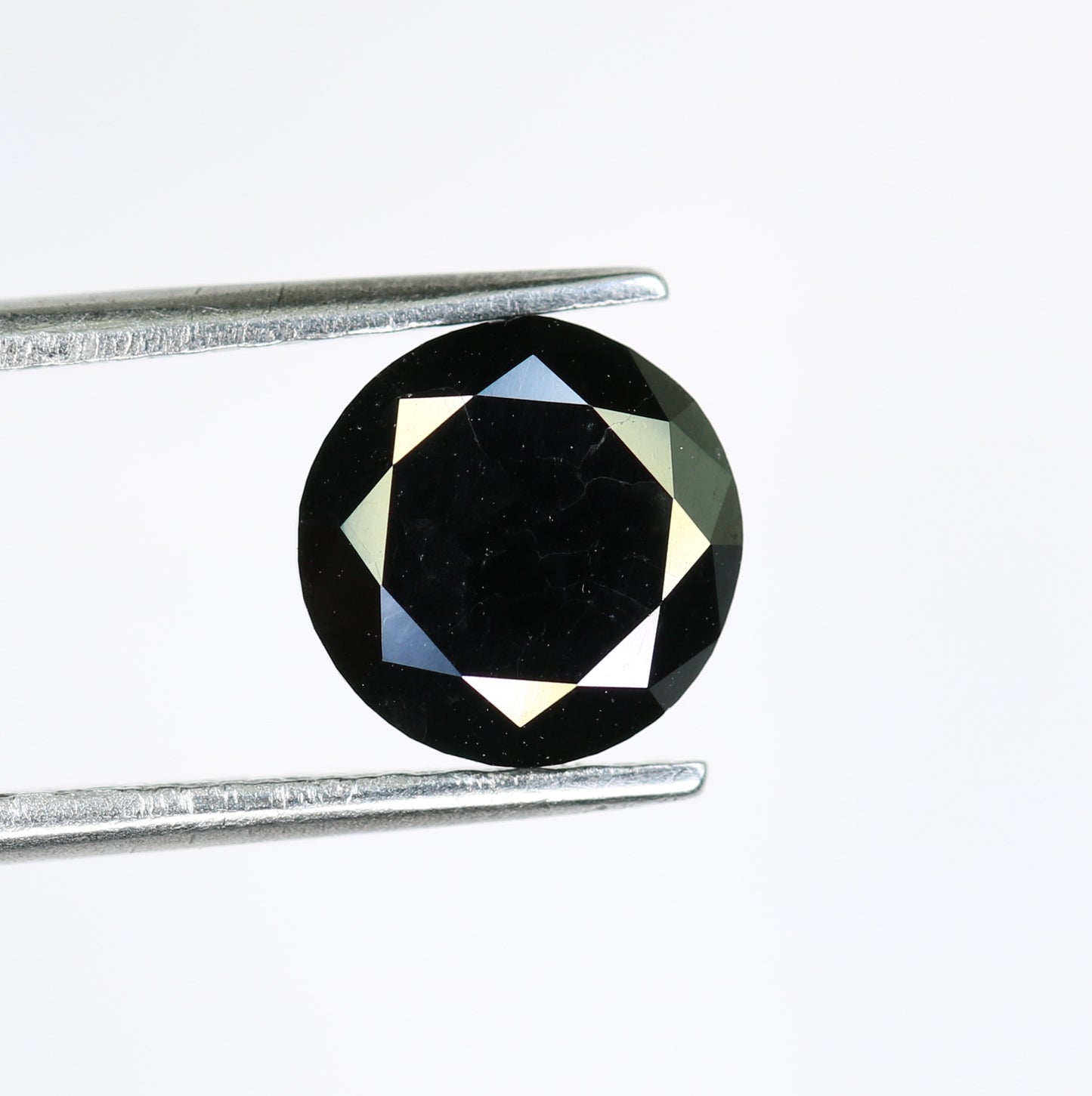 1.67 CT Brilliant Cut Black Round Diamond For Engagement Ring - JayKrishna Diamond