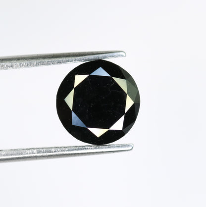 1.67 CT Brilliant Cut Black Round Diamond For Engagement Ring - JayKrishna Diamond
