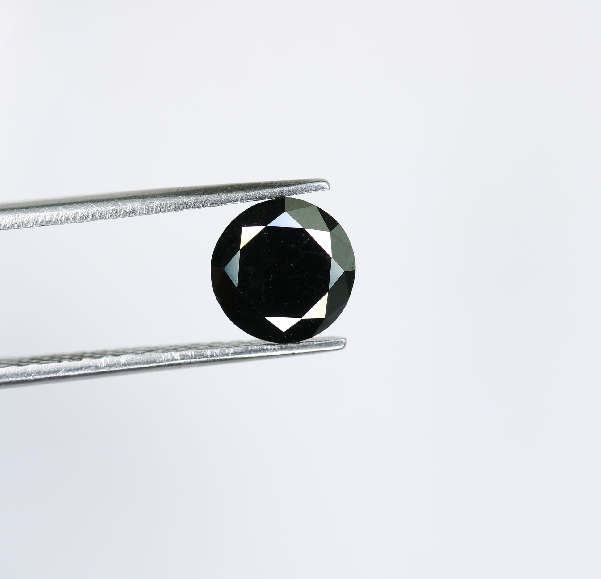 1.67 CT Brilliant Cut Black Round Diamond For Engagement Ring - JayKrishna Diamond
