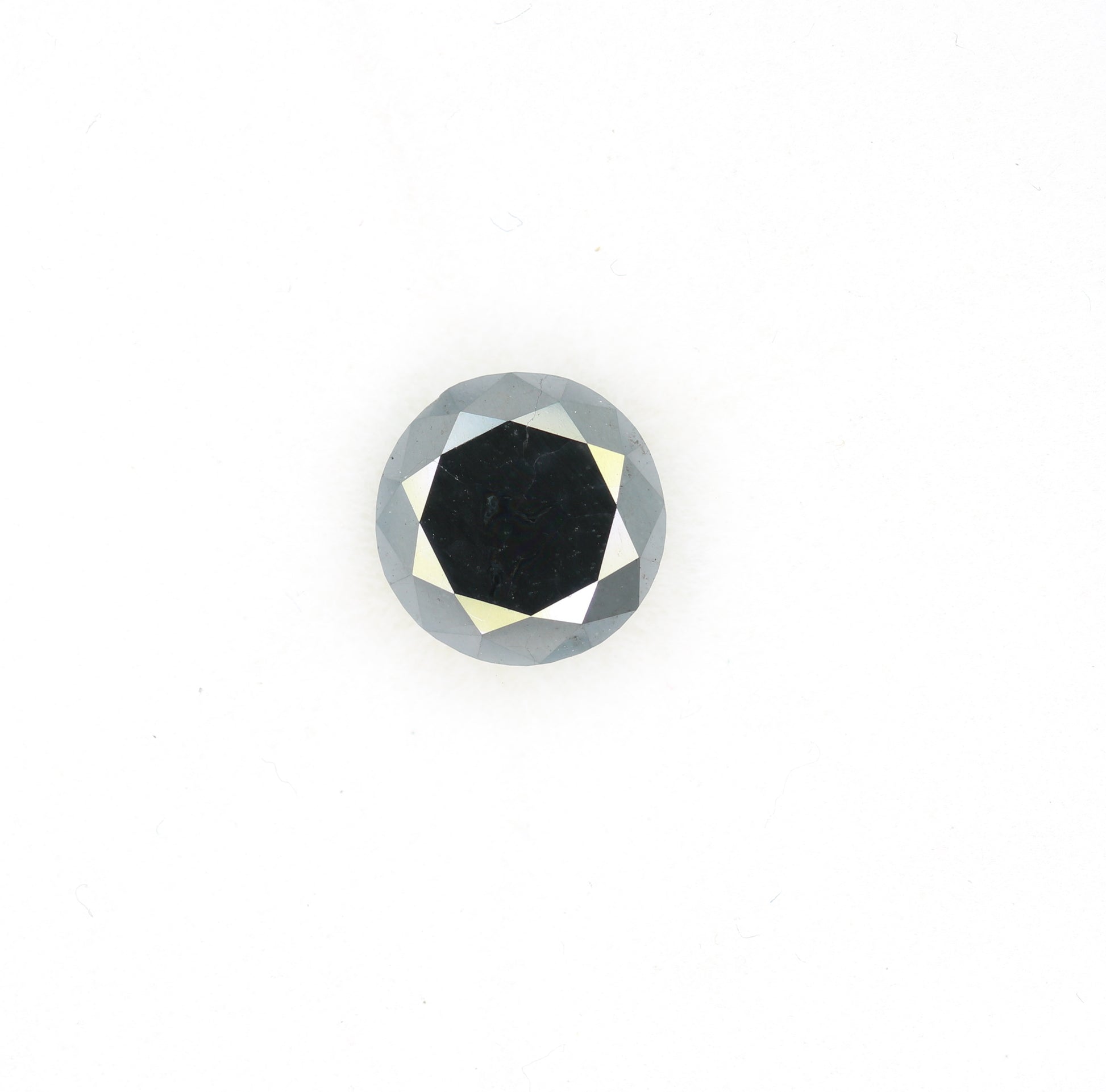 1.67 CT Brilliant Cut Black Round Diamond For Engagement Ring - JayKrishna Diamond