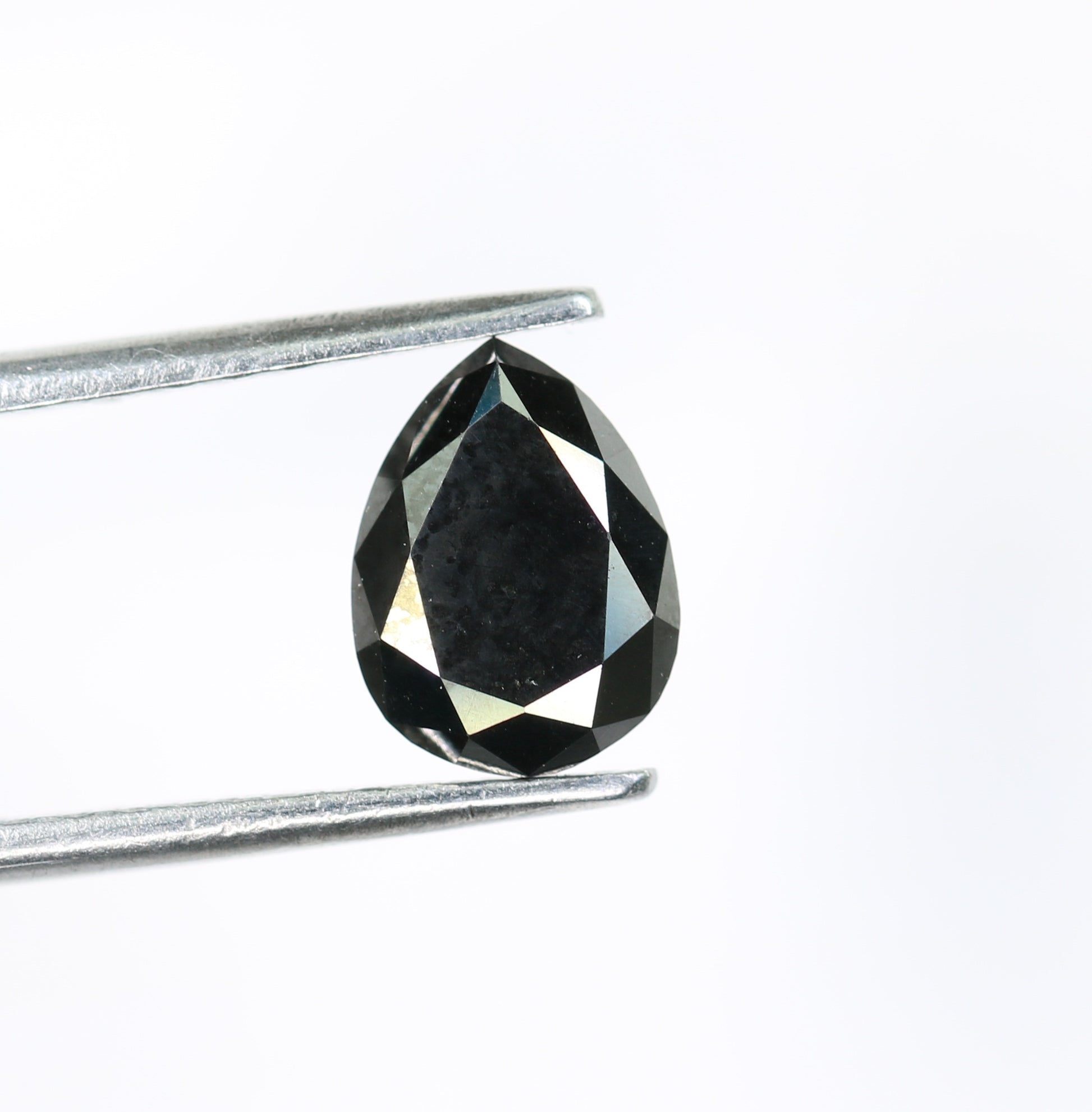 1.48 CT Fancy Black Pear Diamond For Wedding Ring - JayKrishna Diamond