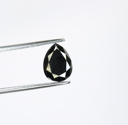 1.48 CT Fancy Black Pear Diamond For Wedding Ring - JayKrishna Diamond