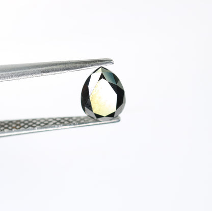 1.48 CT Fancy Black Pear Diamond For Wedding Ring - JayKrishna Diamond