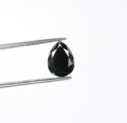 1.48 CT Fancy Black Pear Diamond For Wedding Ring - JayKrishna Diamond
