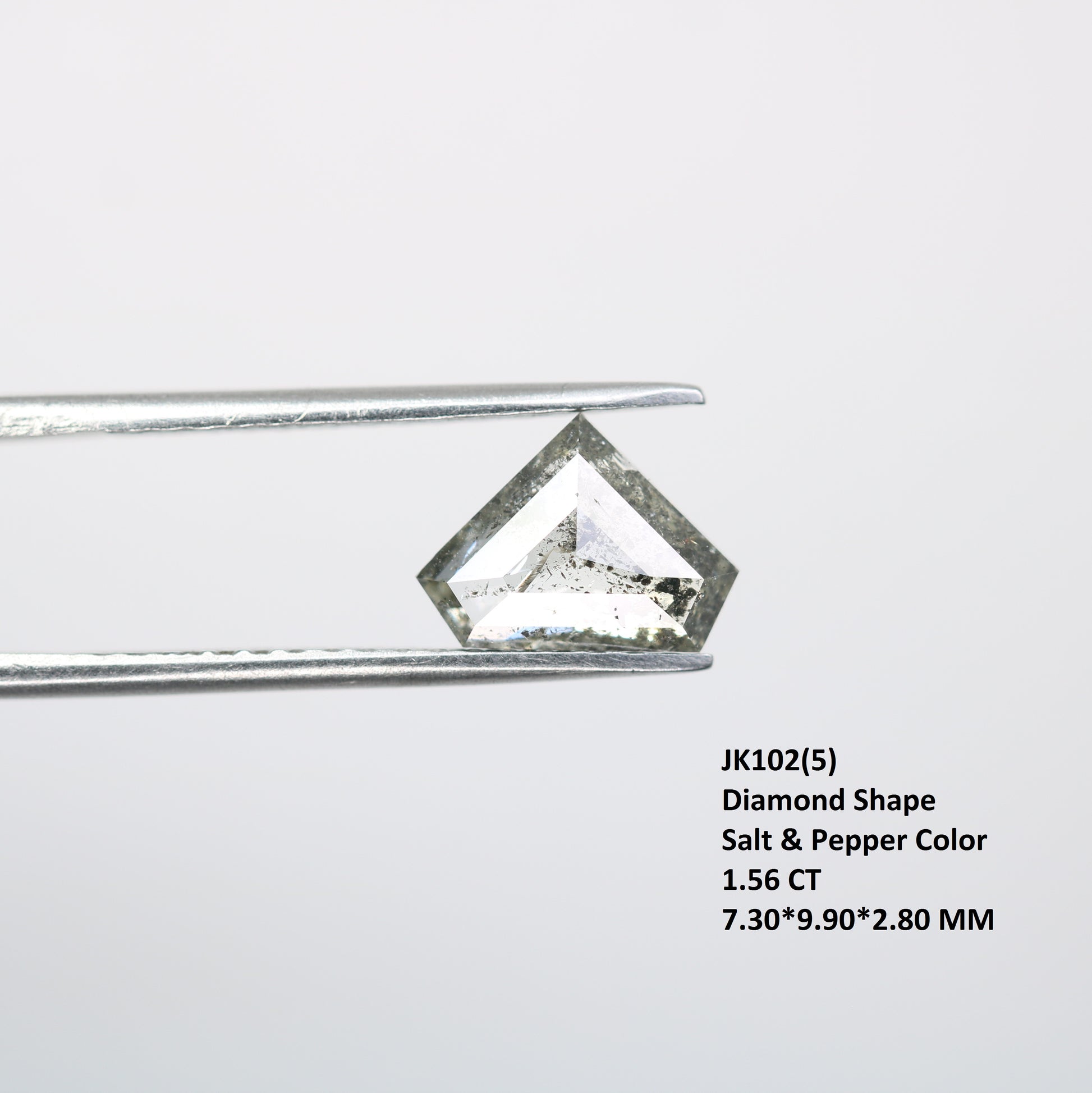 1.56 CT Fancy Salt And Pepper Unique Diamond For Statement Jewelry | Diamond Pendant | Gift For Her - JayKrishna Diamond