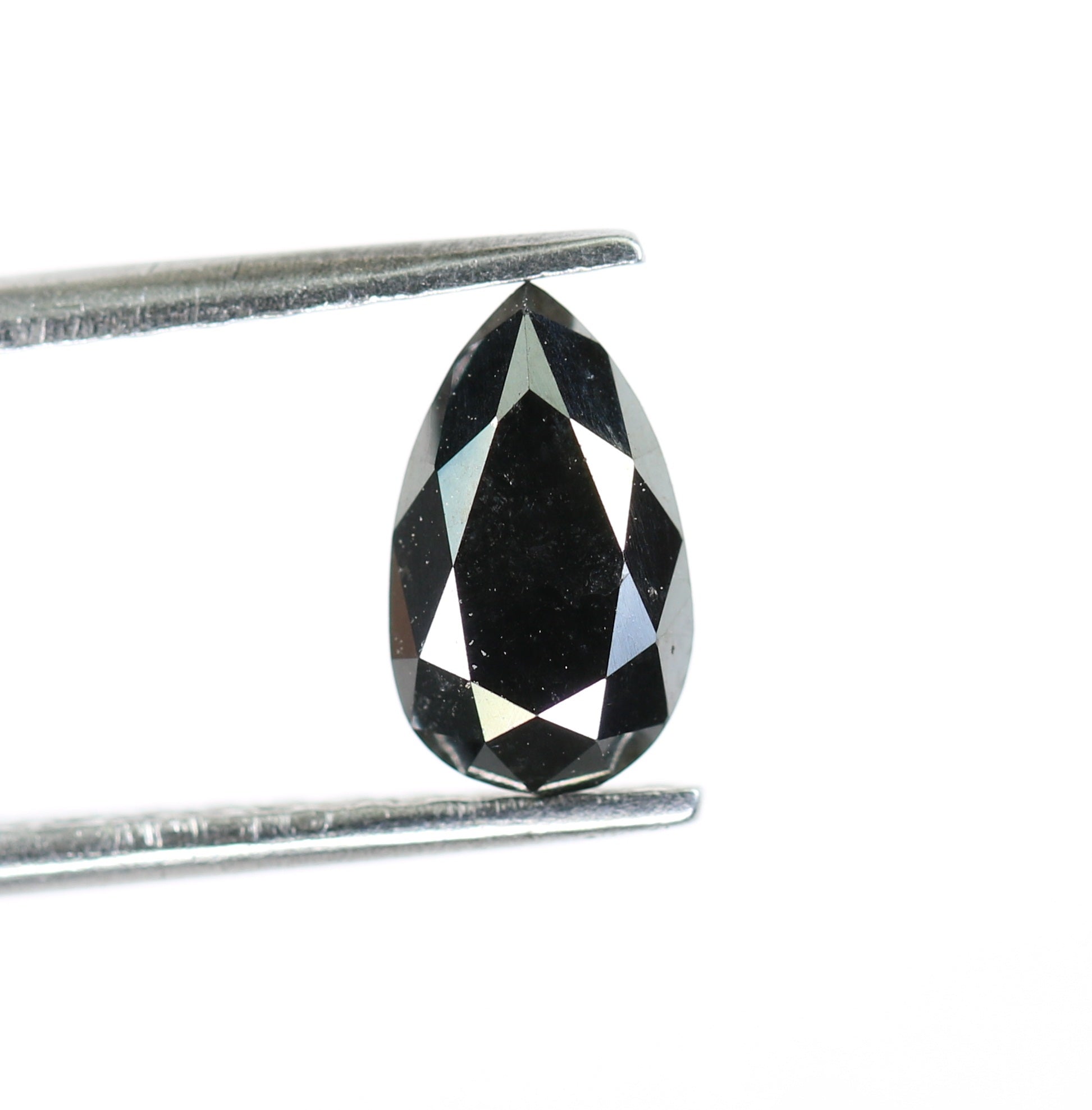1.18 CT Pear Shape Natural Loose Black Diamond For Wedding Ring - JayKrishna Diamond