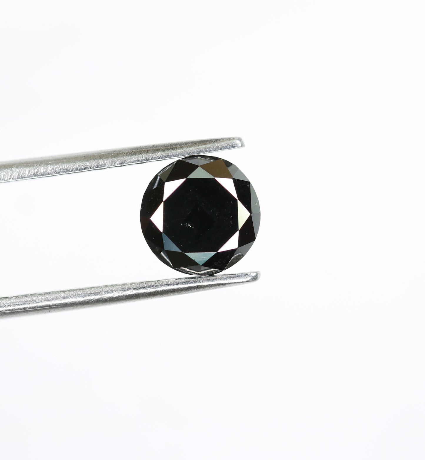 1.40 CT Brilliant Cut Full Black Round Diamond For Engagement Ring - JayKrishna Diamond