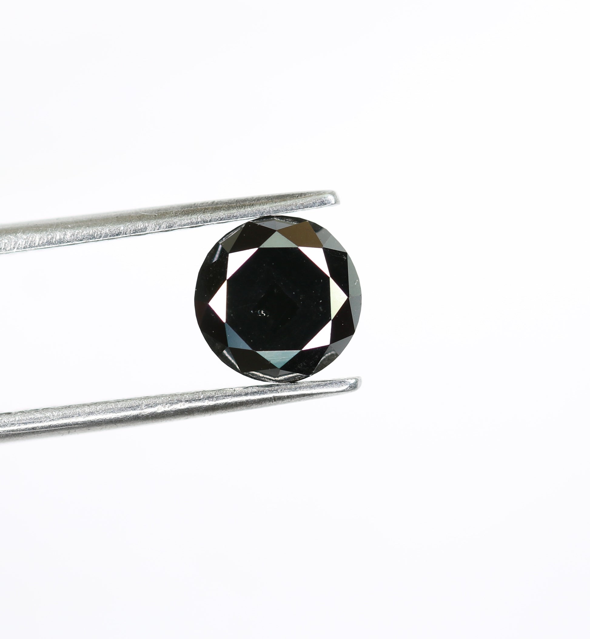 1.40 CT Brilliant Cut Full Black Round Diamond For Engagement Ring - JayKrishna Diamond