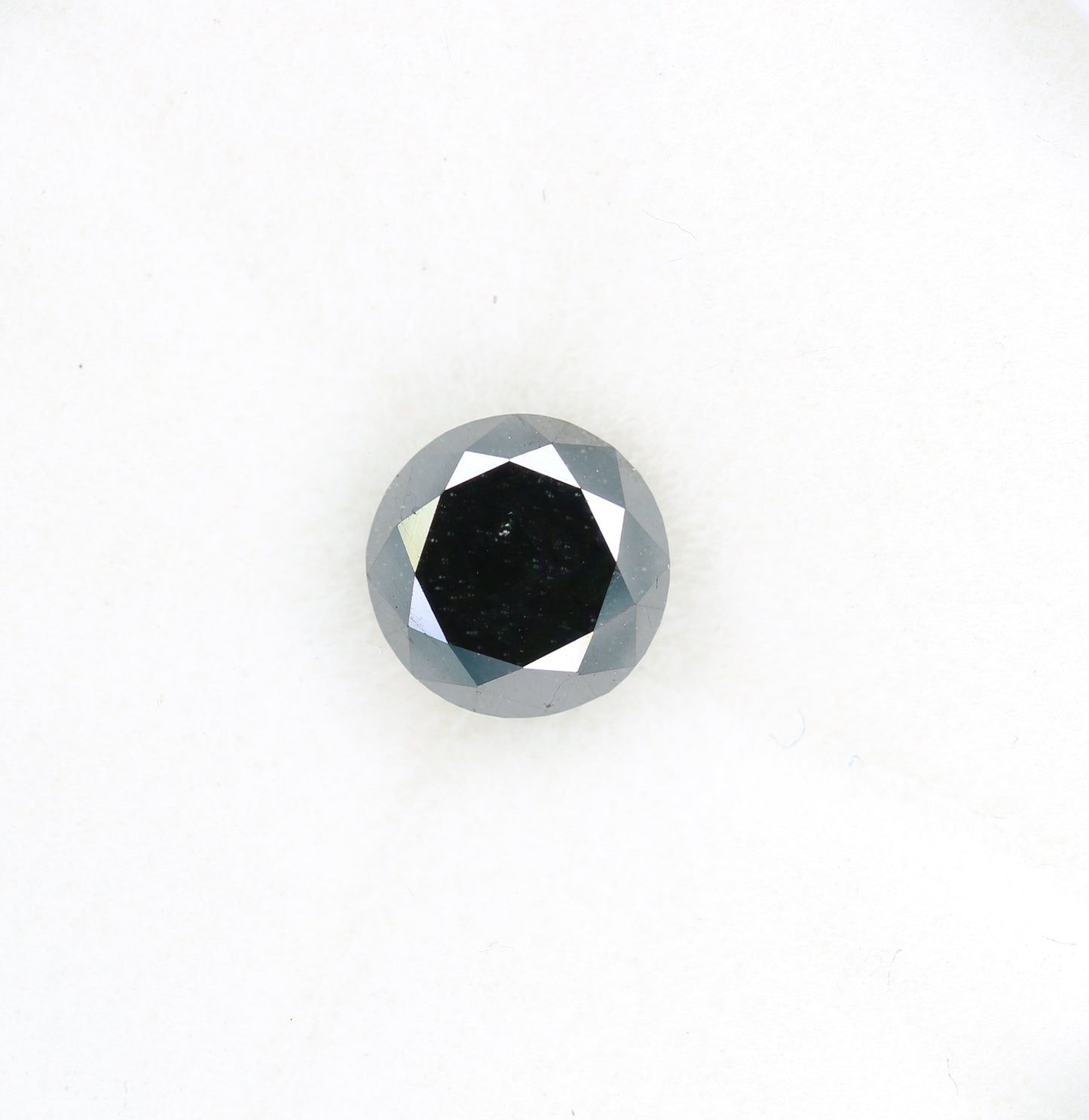 1.40 CT Brilliant Cut Full Black Round Diamond For Engagement Ring - JayKrishna Diamond
