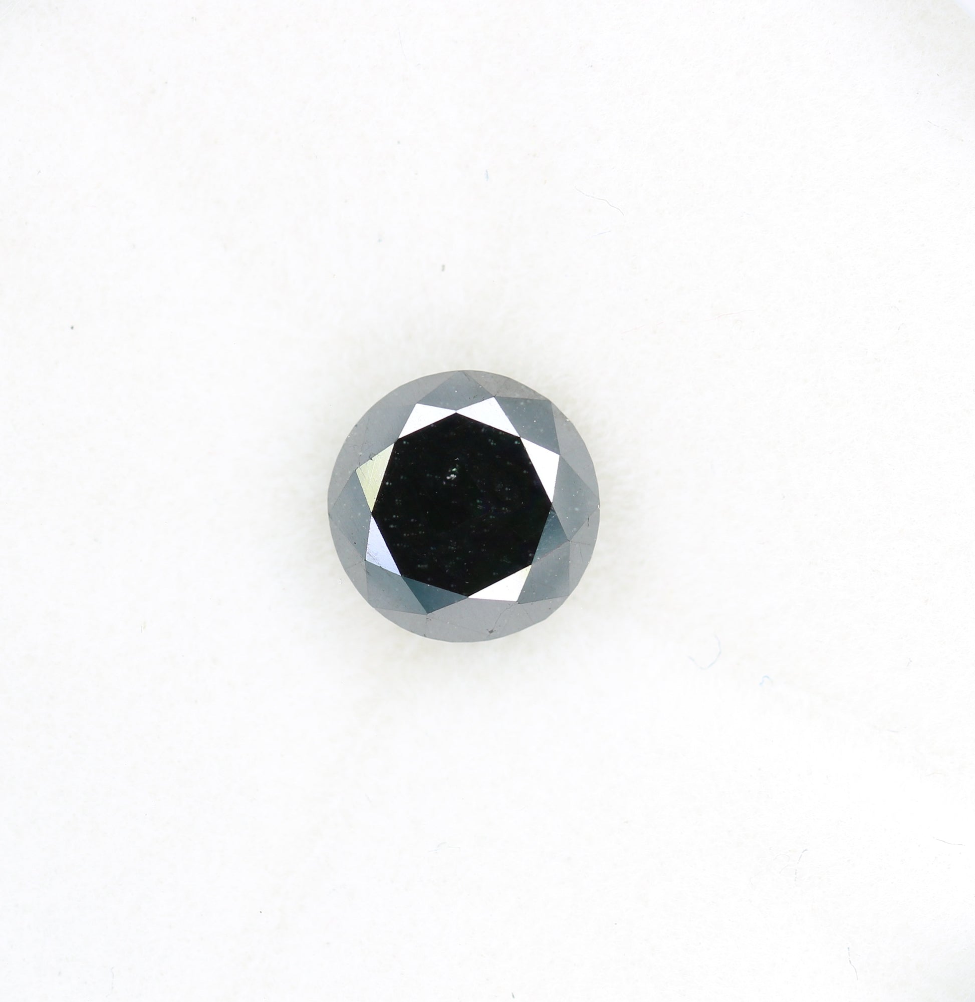 1.40 CT Brilliant Cut Full Black Round Diamond For Engagement Ring - JayKrishna Diamond