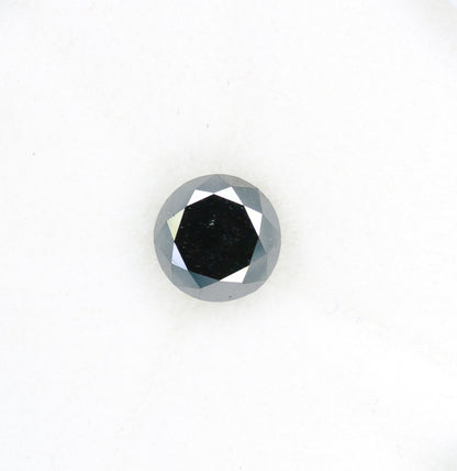 1.40 CT Brilliant Cut Full Black Round Diamond For Engagement Ring - JayKrishna Diamond