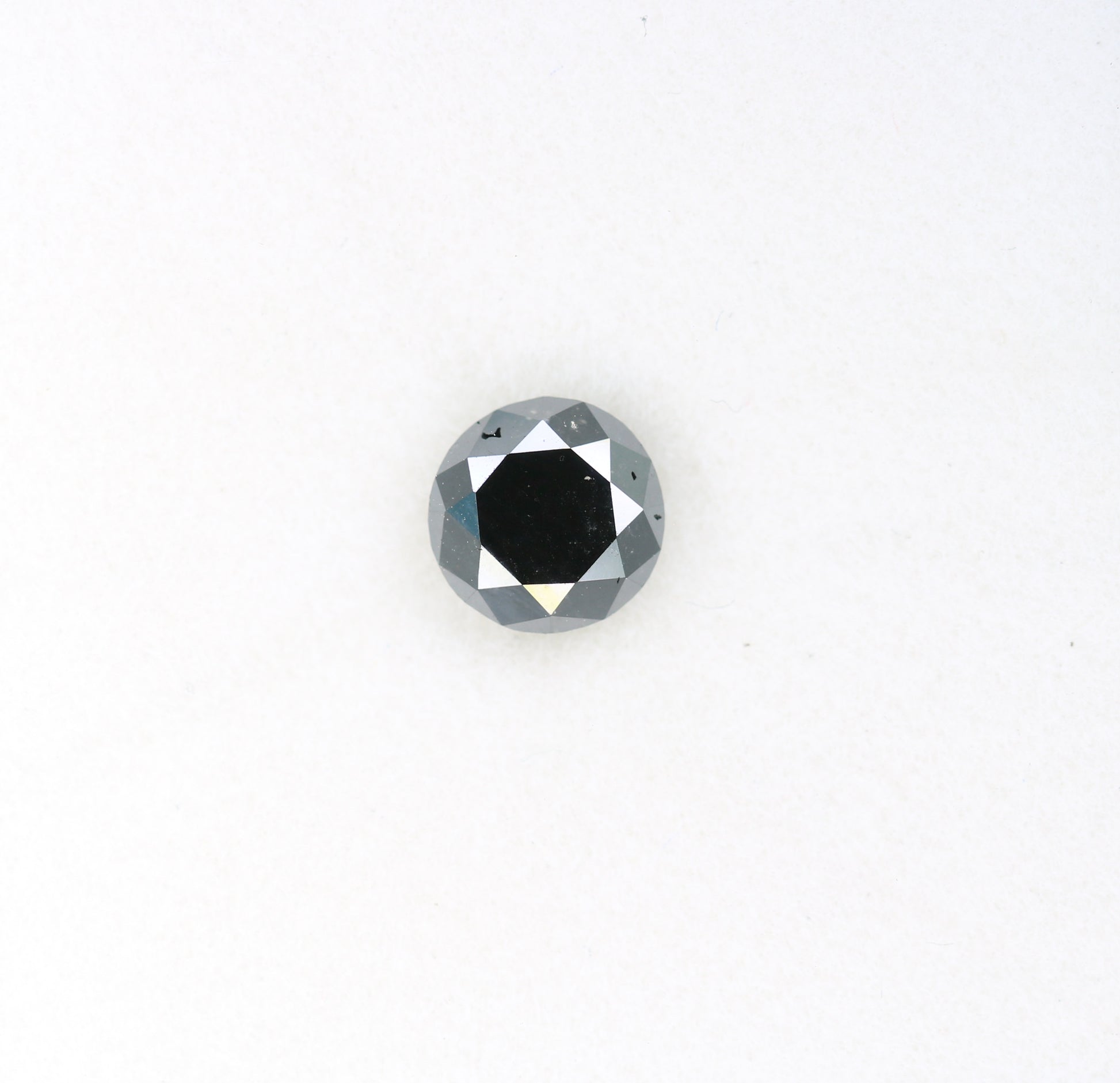 0.91 CT Brilliant Cut Black Round Diamond For Anniversary Ring - JayKrishna Diamond