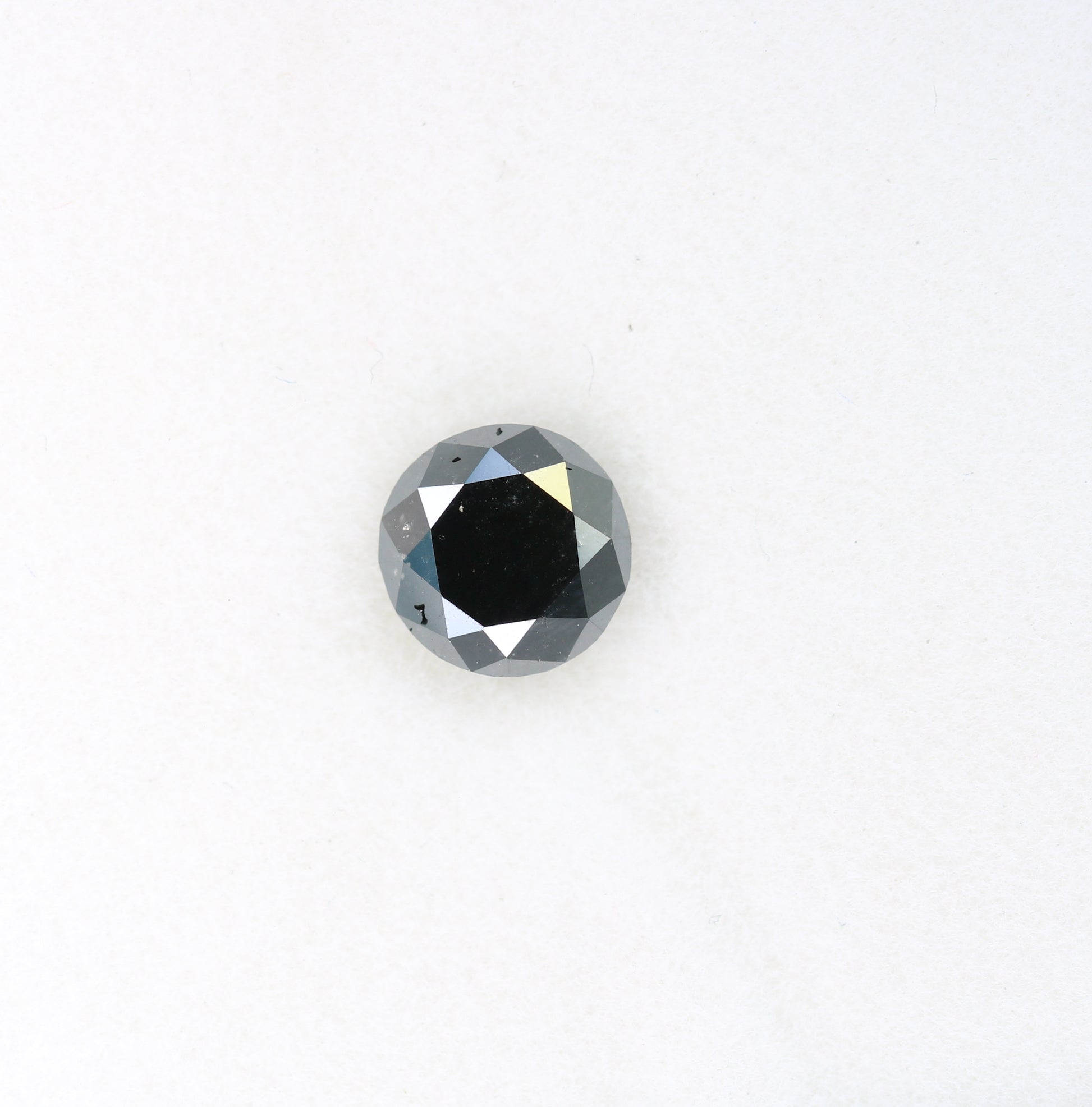 0.91 CT Brilliant Cut Black Round Diamond For Anniversary Ring - JayKrishna Diamond