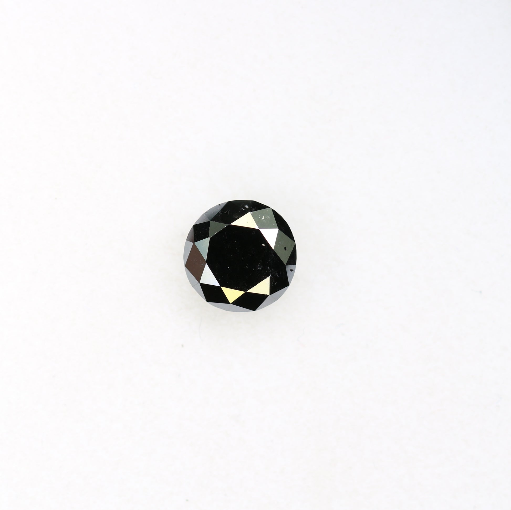 0.91 CT Brilliant Cut Black Round Diamond For Anniversary Ring - JayKrishna Diamond
