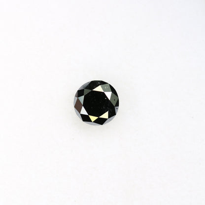0.91 CT Brilliant Cut Black Round Diamond For Anniversary Ring - JayKrishna Diamond