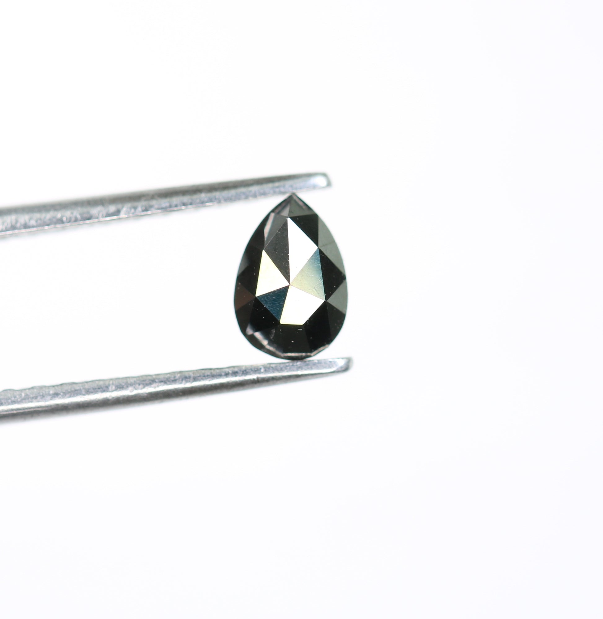0.51 CT Excellent Cut Black Pear Diamond For Wedding Ring - JayKrishna Diamond