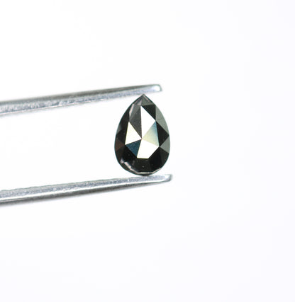 0.51 CT Excellent Cut Black Pear Diamond For Wedding Ring - JayKrishna Diamond