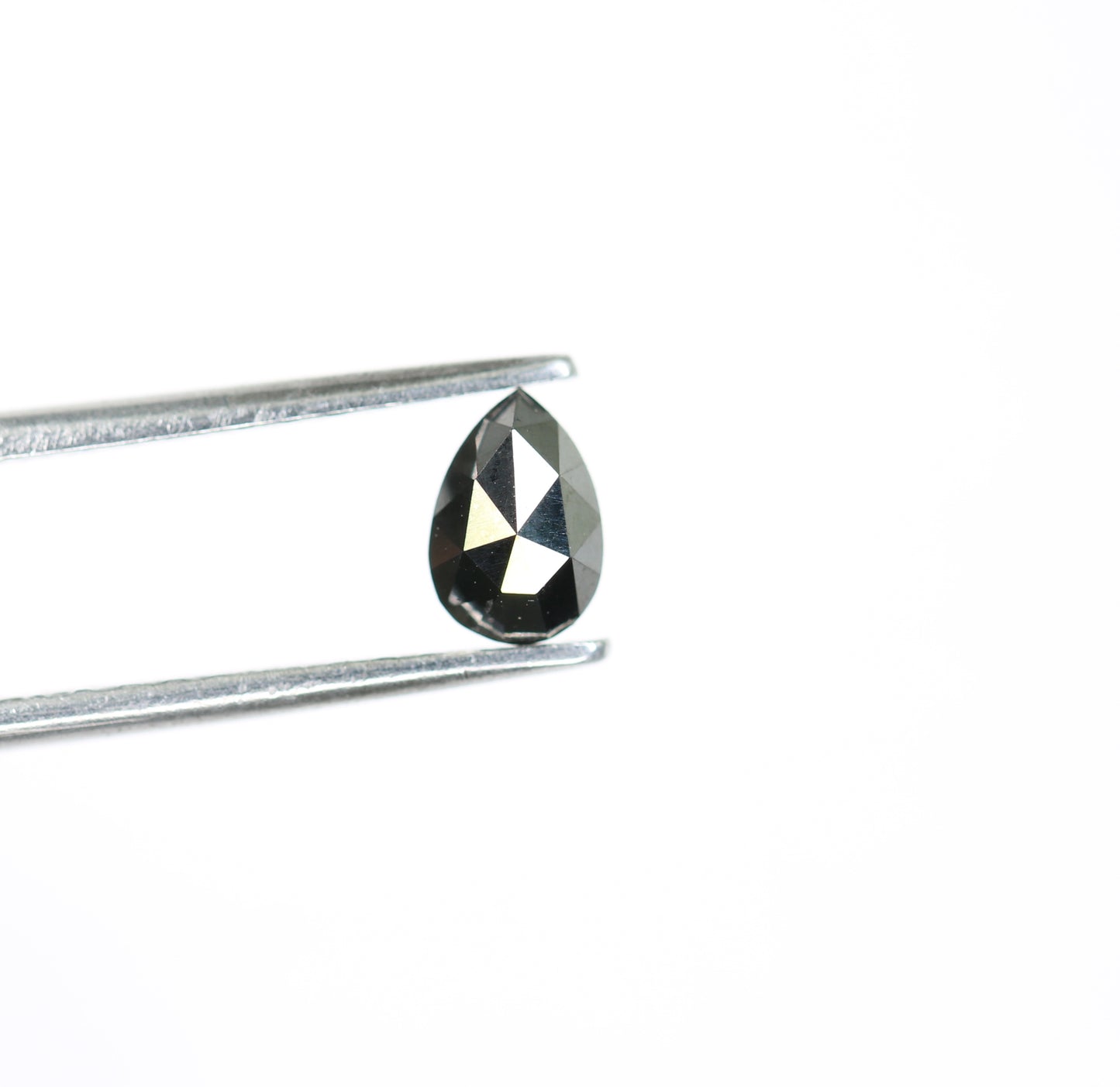 0.51 CT Excellent Cut Black Pear Diamond For Wedding Ring - JayKrishna Diamond