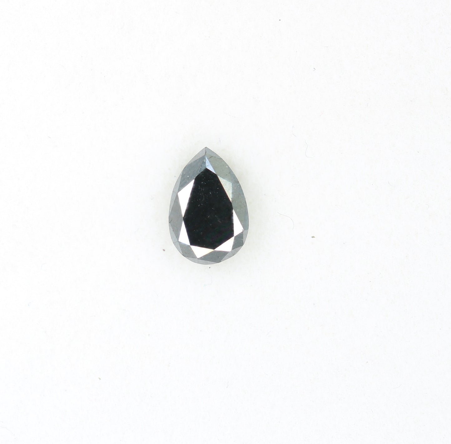 0.51 CT Excellent Cut Black Pear Diamond For Wedding Ring - JayKrishna Diamond