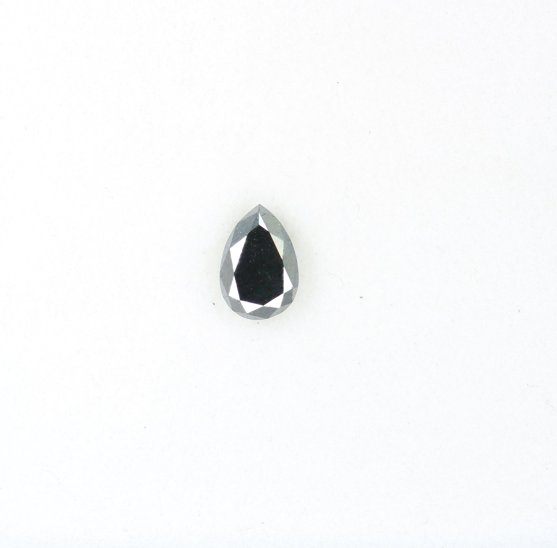 0.51 CT Excellent Cut Black Pear Diamond For Wedding Ring - JayKrishna Diamond