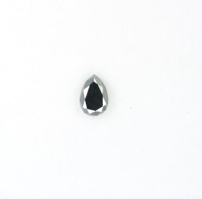 0.51 CT Excellent Cut Black Pear Diamond For Wedding Ring - JayKrishna Diamond