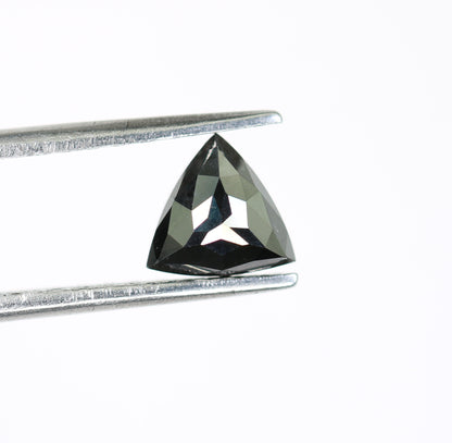 1.13 CT Natural Loose Black  Treated Triangle Diamond For Wedding Ring - JayKrishna Diamond