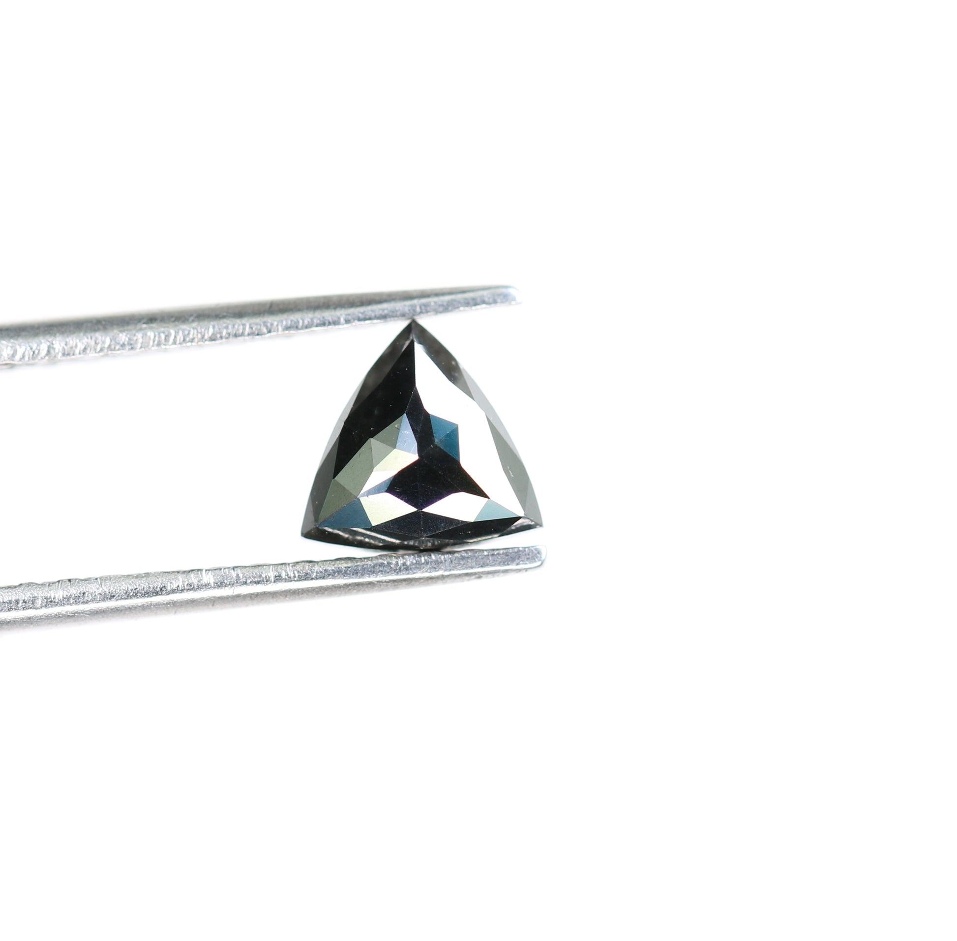 1.13 CT Natural Loose Black  Treated Triangle Diamond For Wedding Ring - JayKrishna Diamond