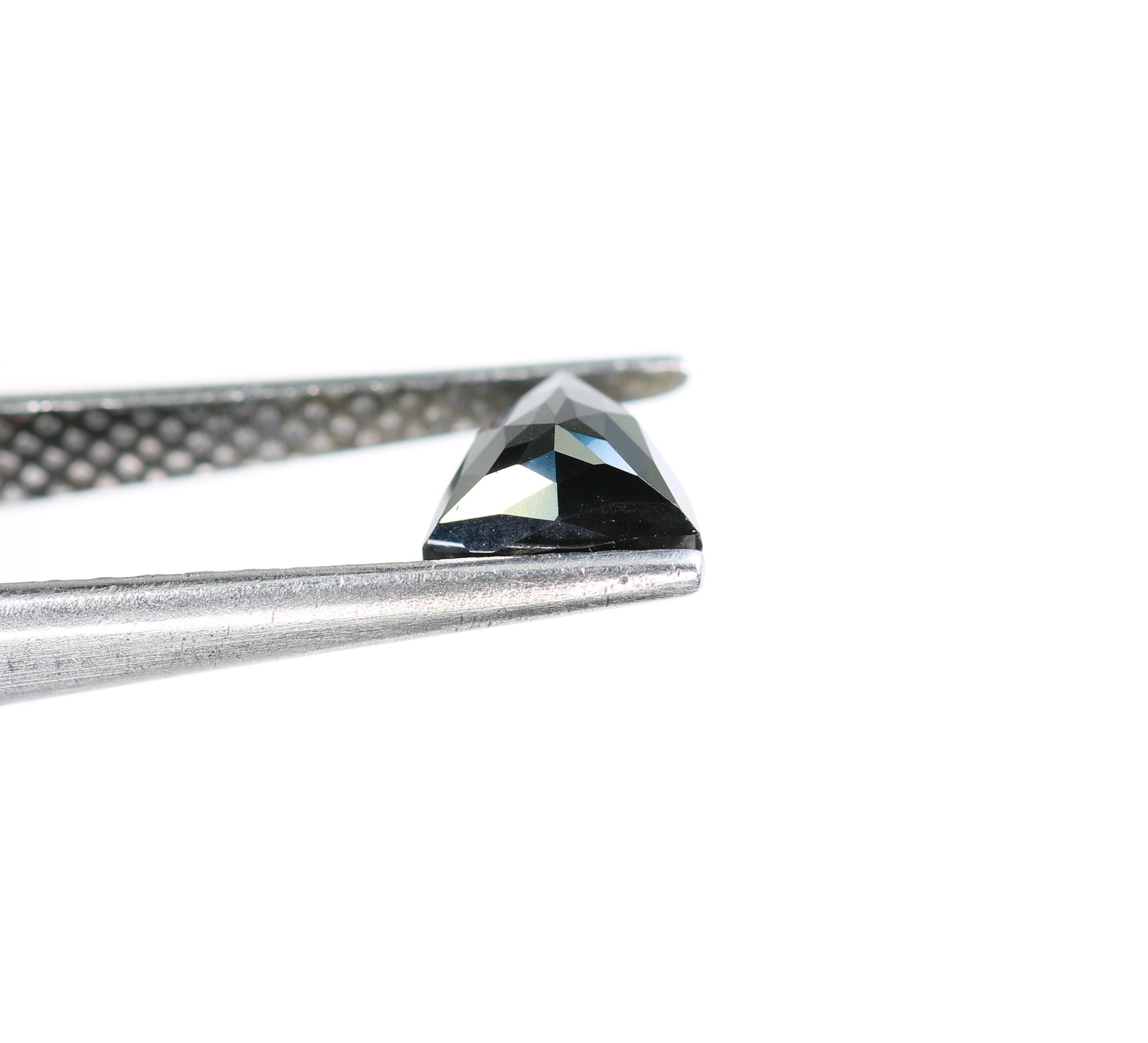 1.13 CT Natural Loose Black  Treated Triangle Diamond For Wedding Ring - JayKrishna Diamond