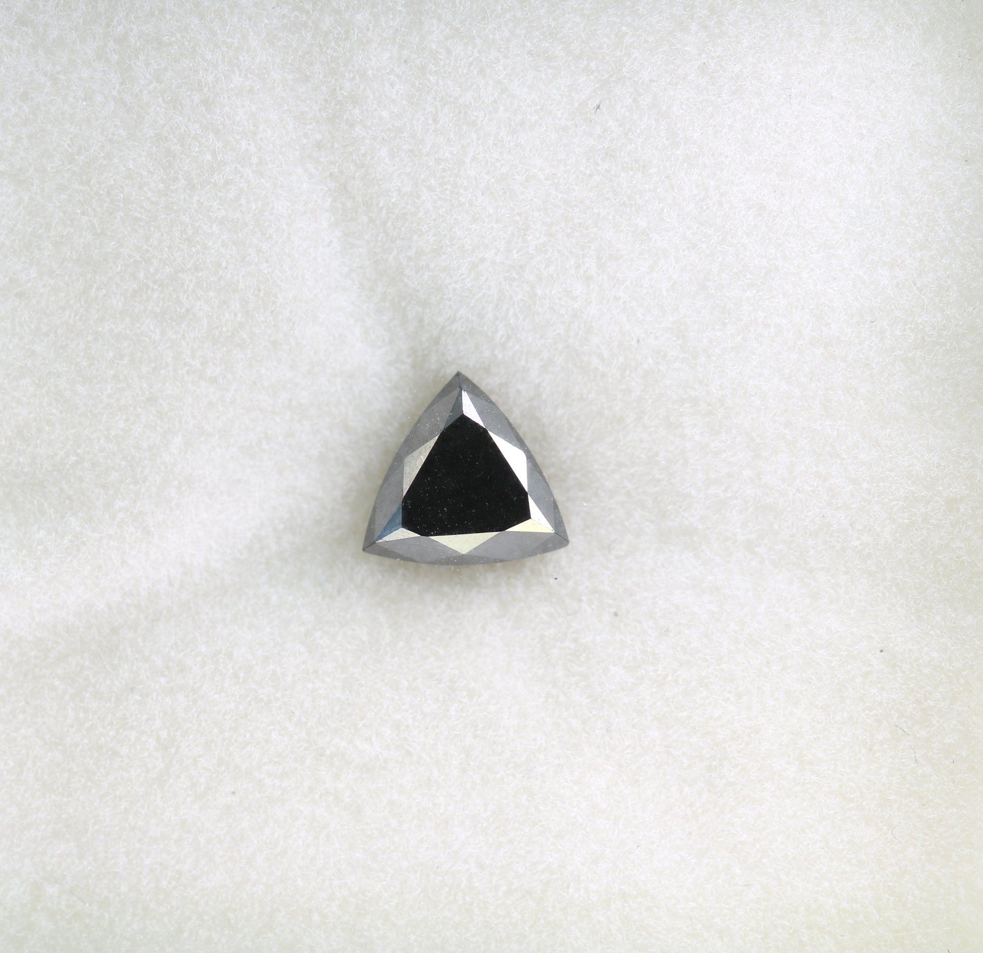 1.13 CT Natural Loose Black  Treated Triangle Diamond For Wedding Ring - JayKrishna Diamond