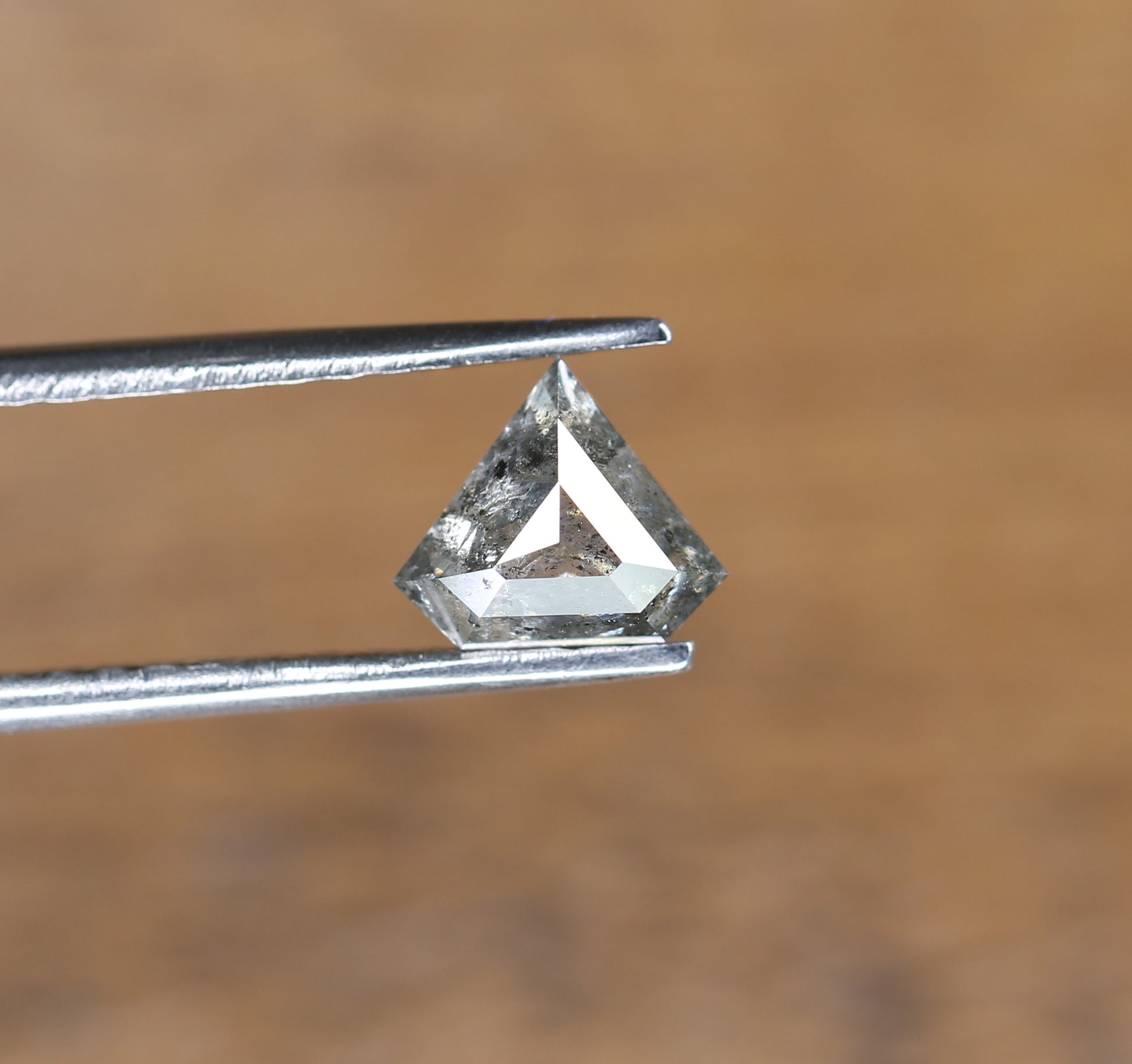 0.84 CT Salt And Pepper Diamond For Engagement Ring | Wedding Ring - JayKrishna Diamond