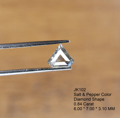 0.84 CT Salt And Pepper Diamond For Engagement Ring | Wedding Ring - JayKrishna Diamond