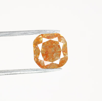 3.46 CT Natural Loose Peach Color Cushion Shape Diamond for Engagement Ring - JayKrishna Diamond