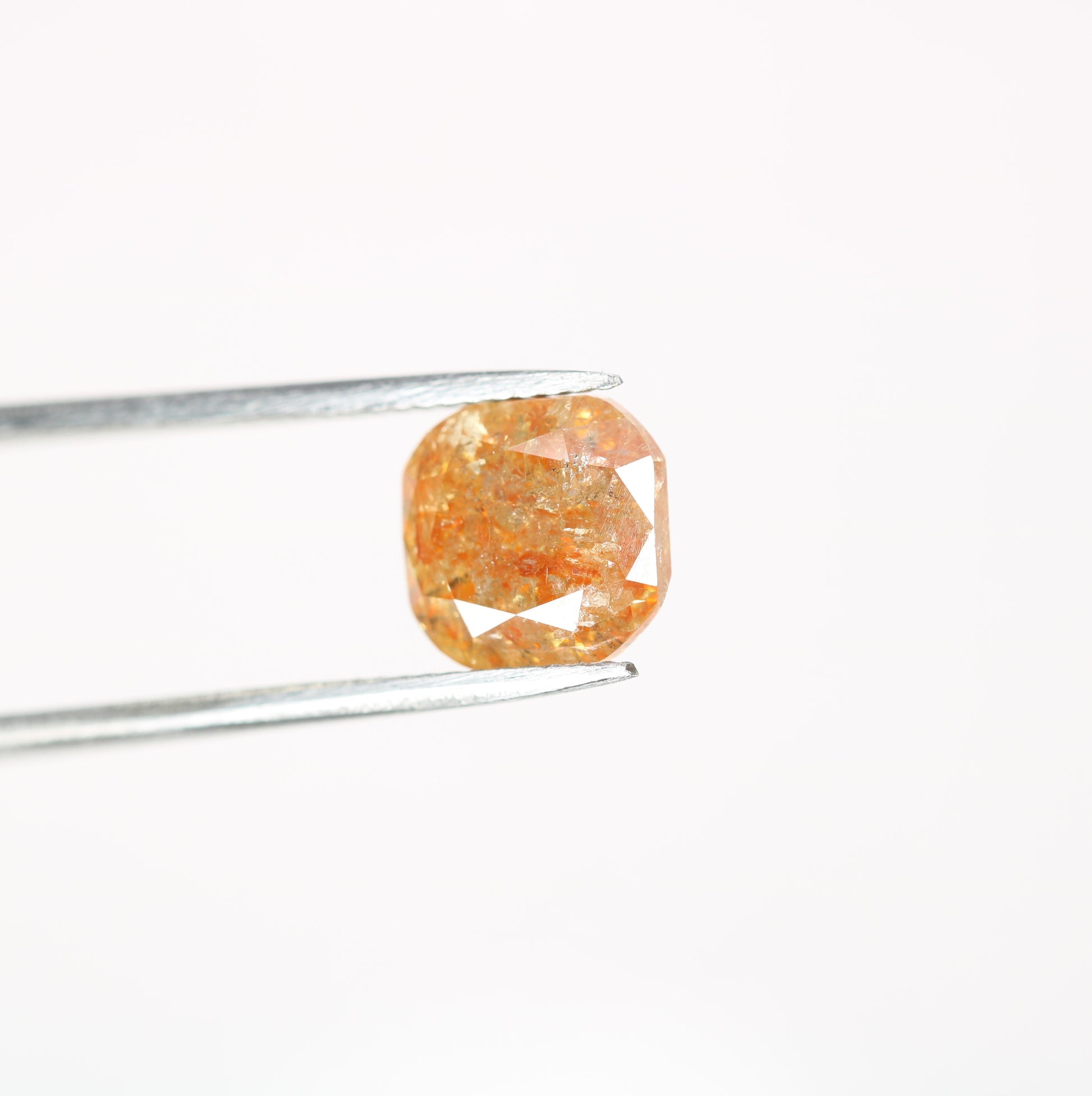 3.46 CT Natural Loose Peach Color Cushion Shape Diamond for Engagement Ring - JayKrishna Diamond