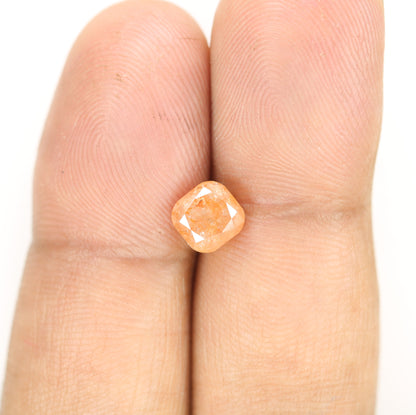 1.84 CT Natural Loose Peach Color Cushion Shape Diamond for Engagement Ring - JayKrishna Diamond