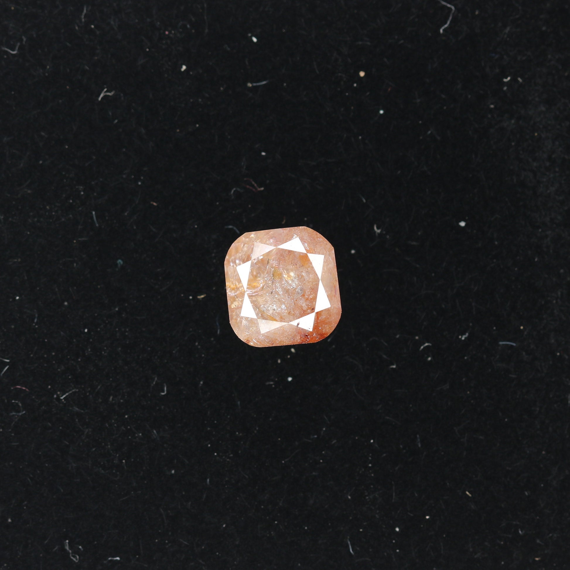 1.31 CT Natural Loose Peach Color Cushion Shape Diamond for Engagement Ring - JayKrishna Diamond